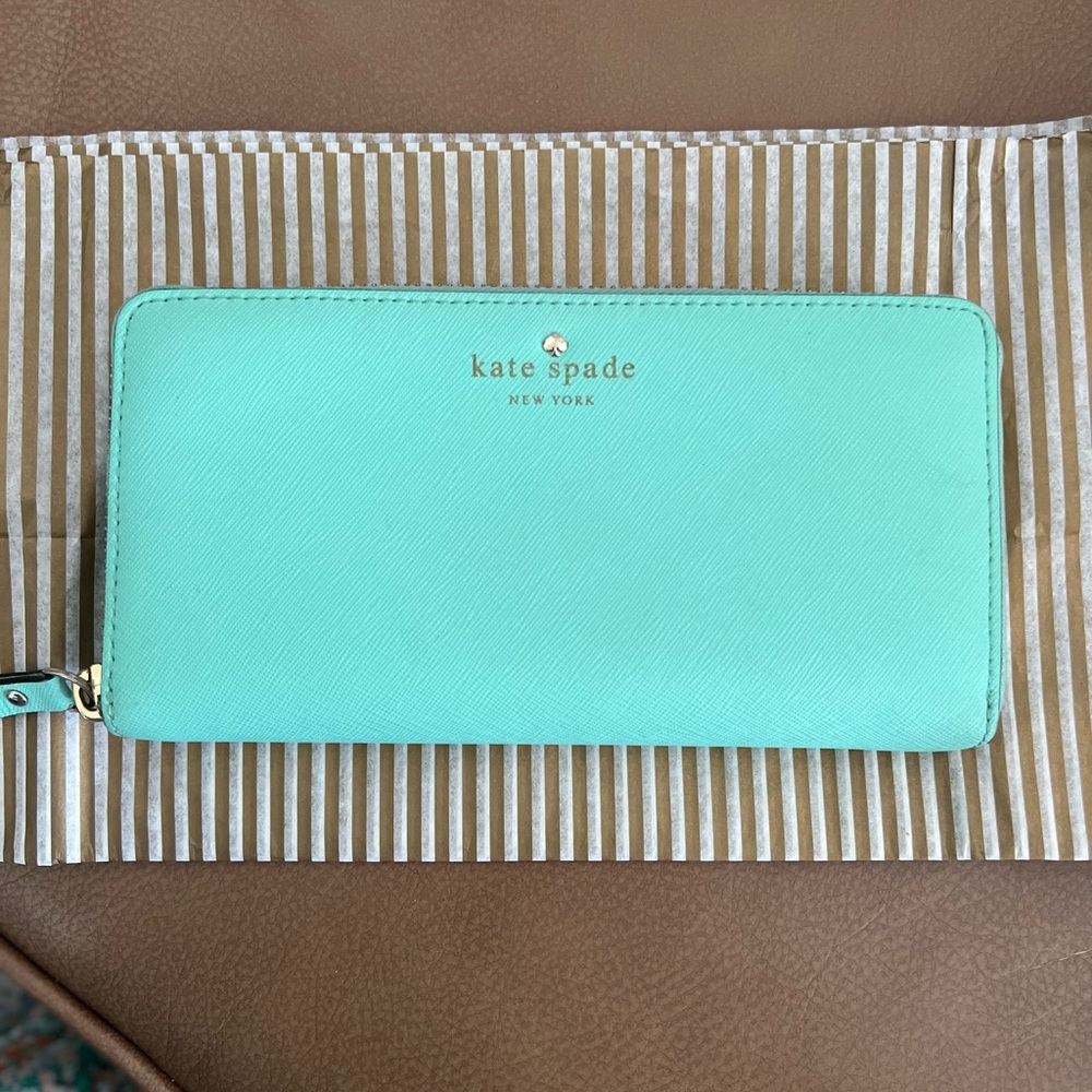 Kate Spade NY Lacey Wallet, mint green